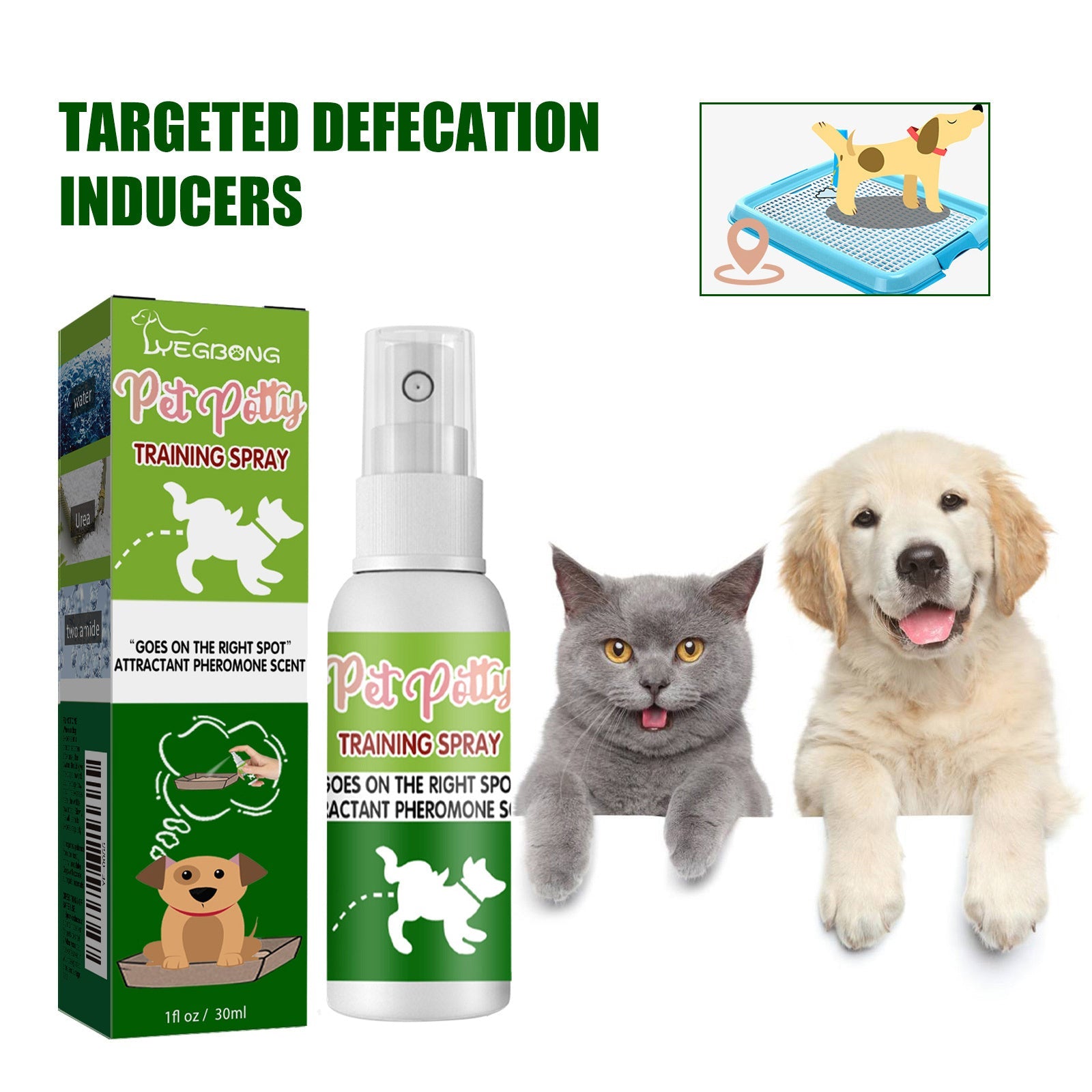JMT-483786 Pet Toilet Training Inducer with Natural Oils for Effective Defecation Guidance