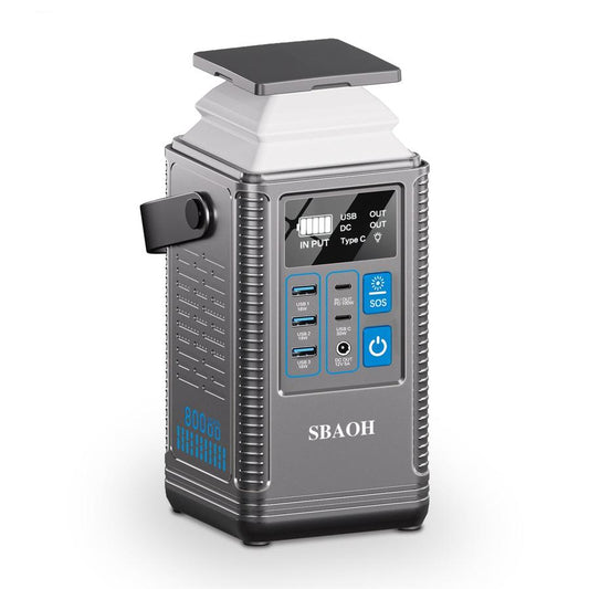 JMT-484042 Portable 296Wh Power Bank with Solar Charging and USB Output for Outdoor Use