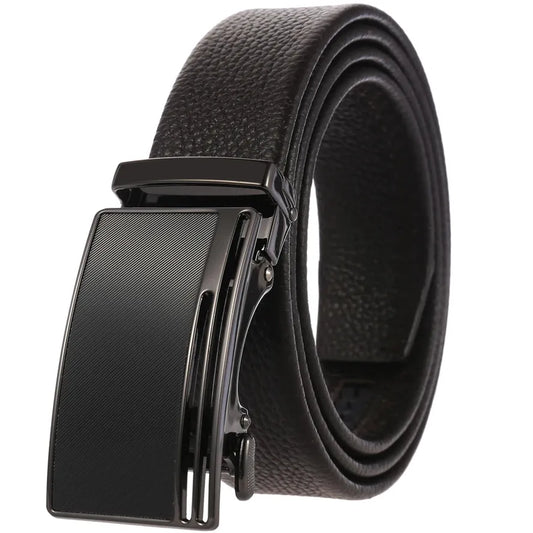 JMT-484618 Luxury Leather Automatic Buckle Belt for Men - Model LY36-0193-5