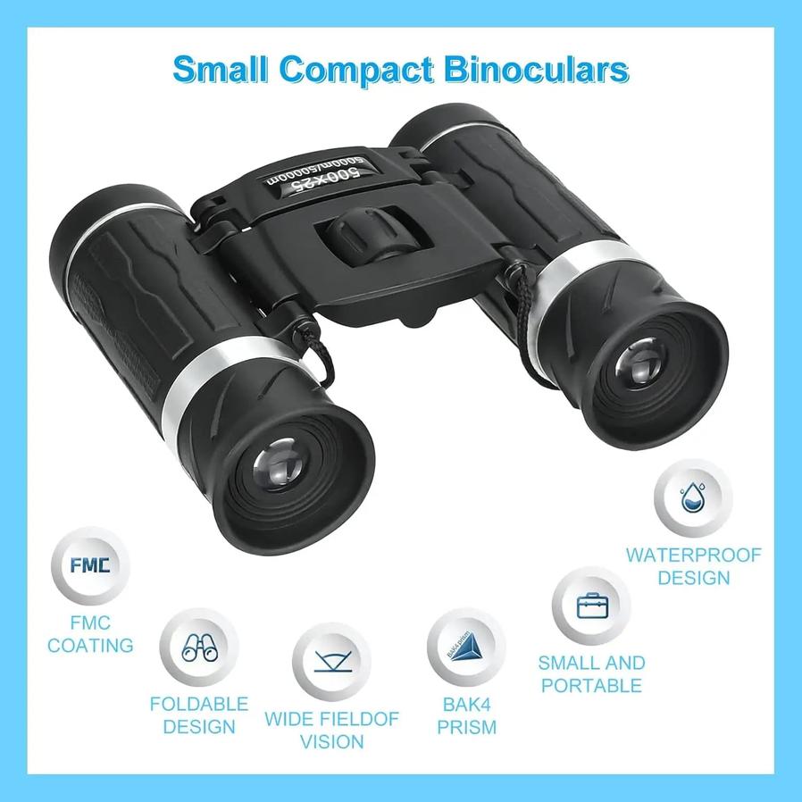 JMT-484746 High-Power 500-25 Portable HD Zoom Binoculars for Long-Distance Vision Outdoor Activities