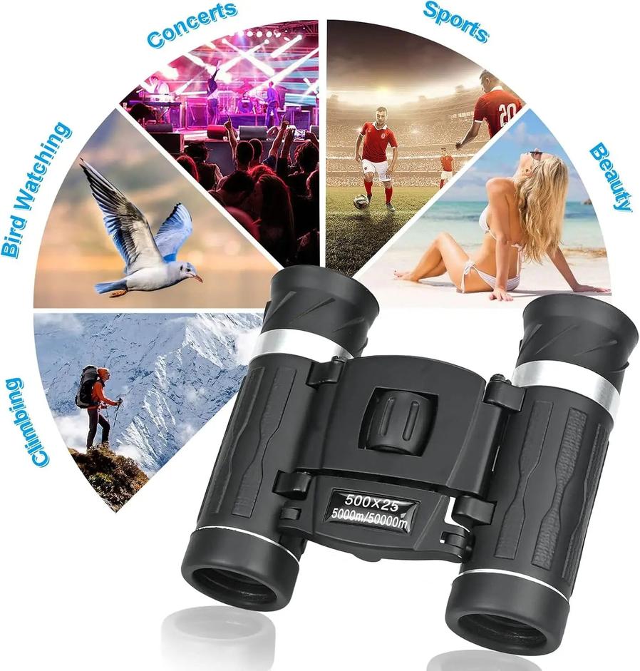 JMT-484746 High-Power 500-25 Portable HD Zoom Binoculars for Long-Distance Vision Outdoor Activities