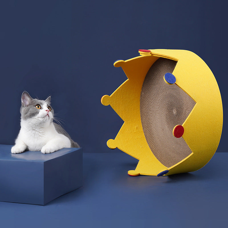 JMT-484874 Felt Corrugated Paper Cat Nest for Scratching, Climbing, and Resting