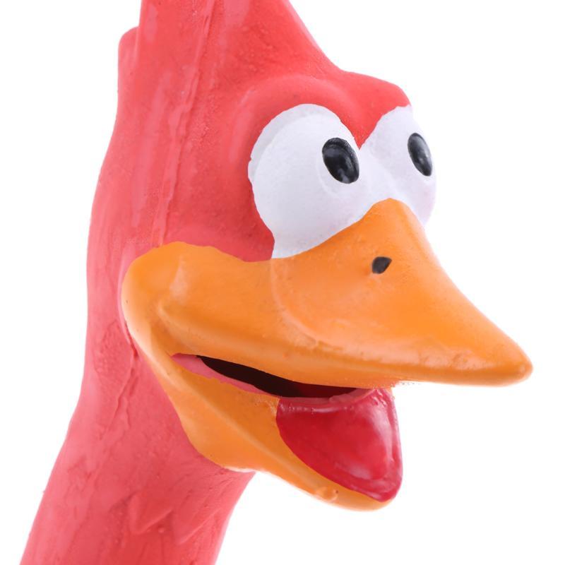 JMT-485002 Bite-Resistant Dog Toy with Squeaking Chicken Sound in Cute Animal Design