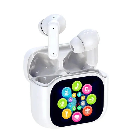 JMT-485194 Wireless Earbuds with LED Display, Active Noise Cancellation, In-Ear Design, Waterproof and Gaming Features