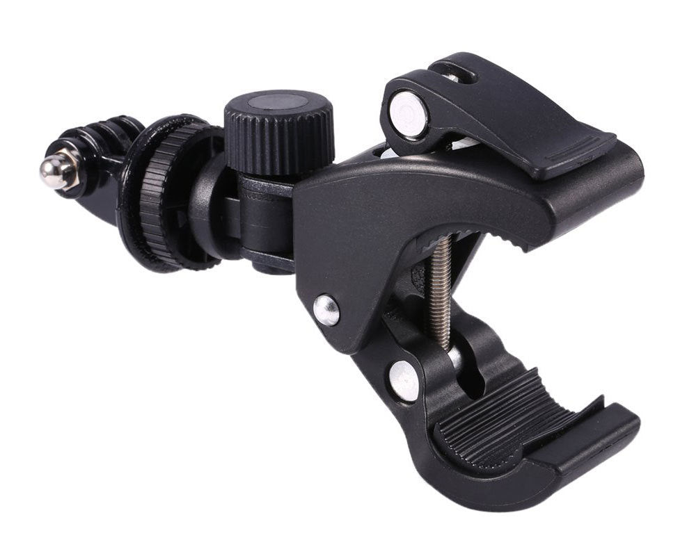 JMT-485386 Adjustable Bicycle Clip Stand for SLR Cameras and Digital Devices, 17-35MM Rod Compatibility, Angle Versatile Shooting, Max Load 2.5KG