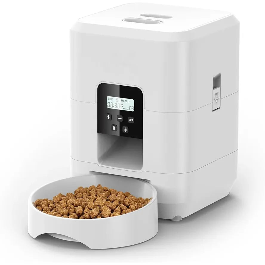 JMT-485386 Automatic 2L Pet Feeder with Touch Screen for Cats and Dogs - Smart Dry Food Dispenser