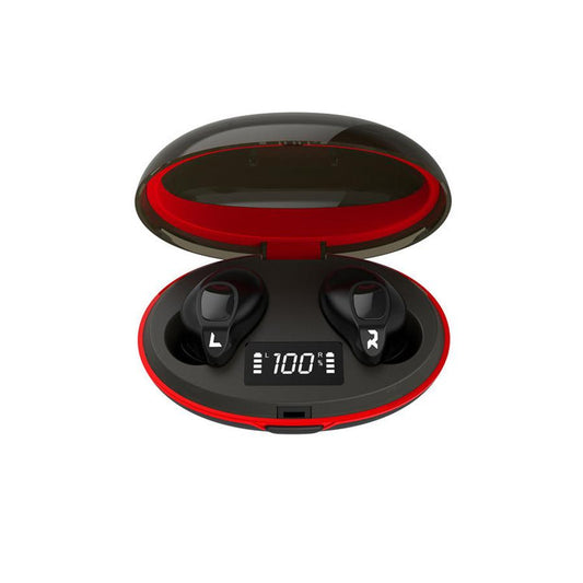 JMT-485834 Bluetooth Earbuds with Voice Control, Stereo Sound, and Multi-Point Connection - Black