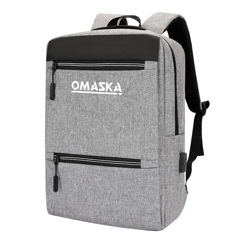 JMT-486026 Durable Waterproof Laptop Backpack with USB Charging Port and Large Capacity for Business and Travel