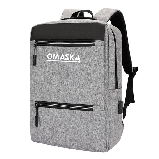JMT-486026 Durable Waterproof Laptop Backpack with USB Charging Port and Large Capacity for Business and Travel