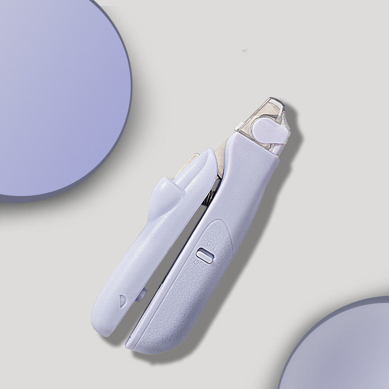 JMT-486090 Stainless Steel Cat and Dog Nail Clippers with LED Light - Ergonomic ABS Handle, Battery Operated