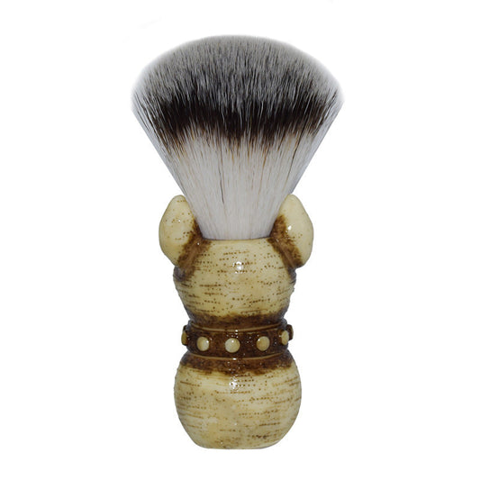 JMT-486282 Soft Hair Beard Cleansing Brush with Nylon Bristles and Wooden Handle - Comfort Home Care for Men