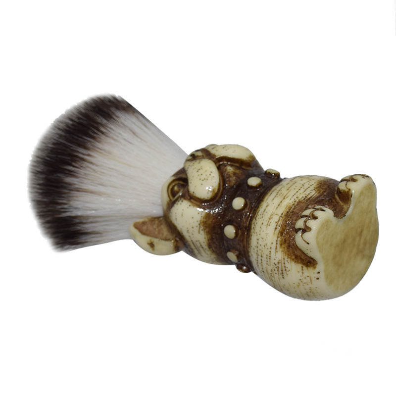 JMT-486282 Soft Hair Beard Cleansing Brush with Nylon Bristles and Wooden Handle - Comfort Home Care for Men