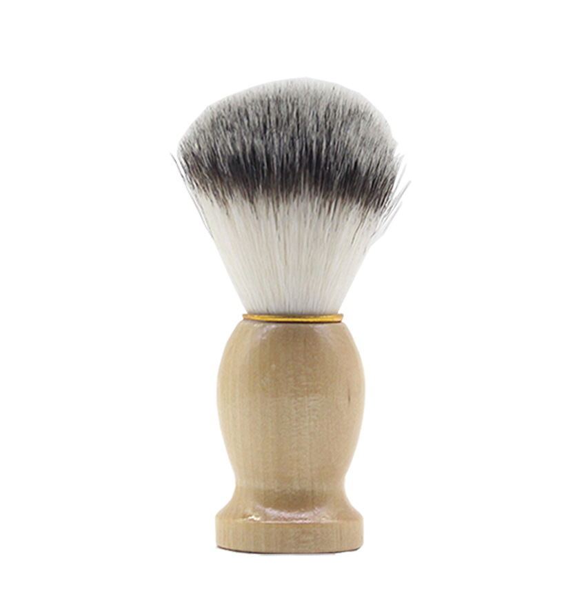 JMT-486282 Soft Hair Beard Cleansing Brush with Nylon Bristles and Wooden Handle - Comfort Home Care for Men
