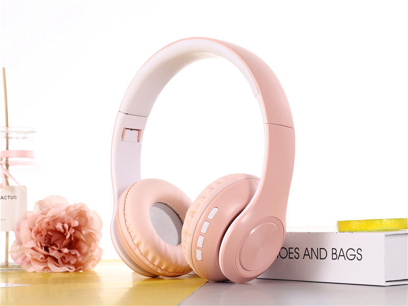 JMT-486666 Wireless Bluetooth Stereo Headphones with FM, SD Card Support, and Microphone for PC and Sports Activities