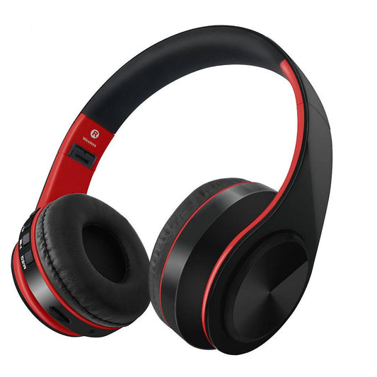 JMT-486666 Wireless Bluetooth Stereo Headphones with FM, SD Card Support, and Microphone for PC and Sports Activities
