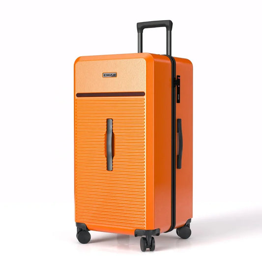 JMT-486730 Large Capacity Trolley Travel Luggage with Silent Wheels in Durable ABS and PC Construction