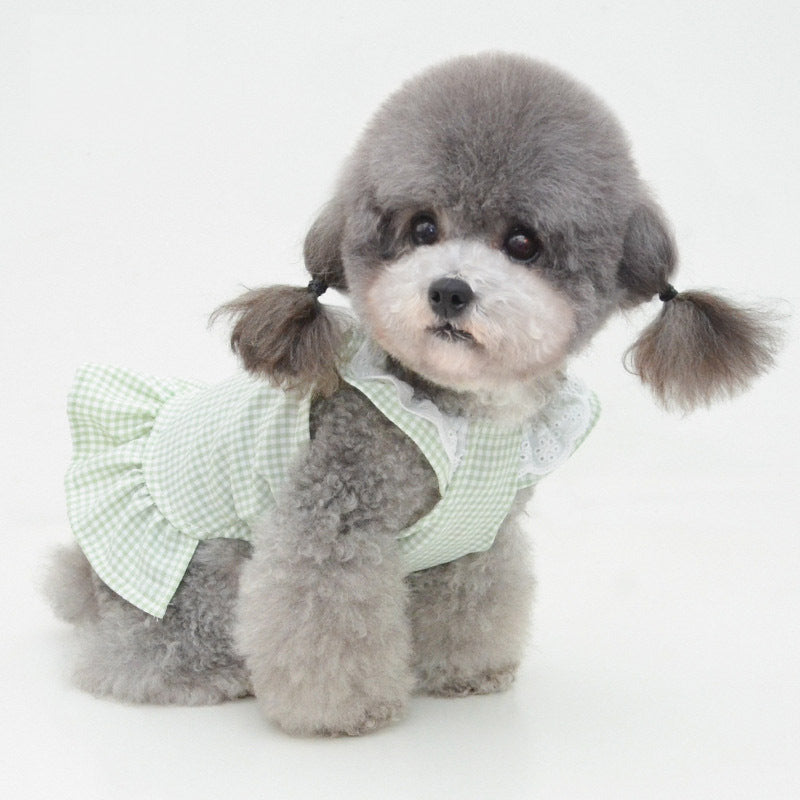 JMT-486794 Cute Dog Skirt Sunscreen Vest in Various Colors for Little Princesses