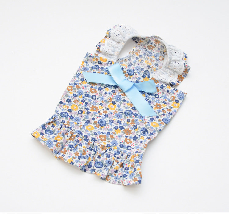 JMT-486794 Cute Dog Skirt Sunscreen Vest in Various Colors for Little Princesses