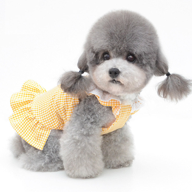JMT-486794 Cute Dog Skirt Sunscreen Vest in Various Colors for Little Princesses
