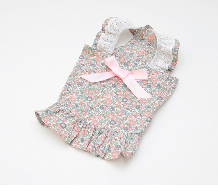 JMT-486794 Cute Dog Skirt Sunscreen Vest in Various Colors for Little Princesses