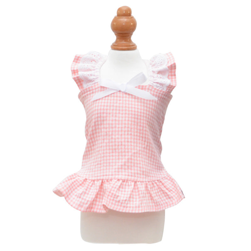 JMT-486794 Cute Dog Skirt Sunscreen Vest in Various Colors for Little Princesses
