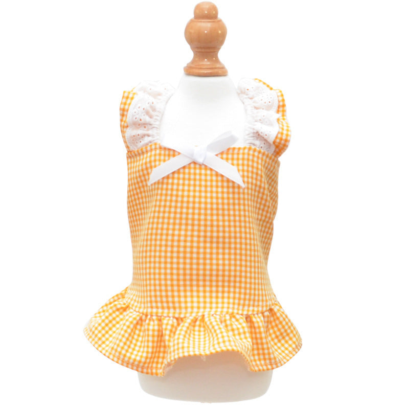 JMT-486794 Cute Dog Skirt Sunscreen Vest in Various Colors for Little Princesses