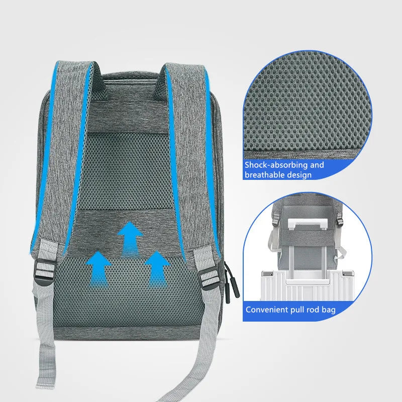 JMT-486986 Waterproof Oxford Polyester Shoulder Backpack for Business, Travel, and School Use