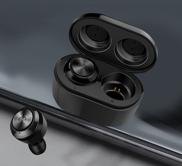 JMT-486986 Wireless Mini Earphones with Charging Case - Bluetooth V5.0, 120 Hours Standby, 4 Hours Talk Time, Available in White, Black, Red