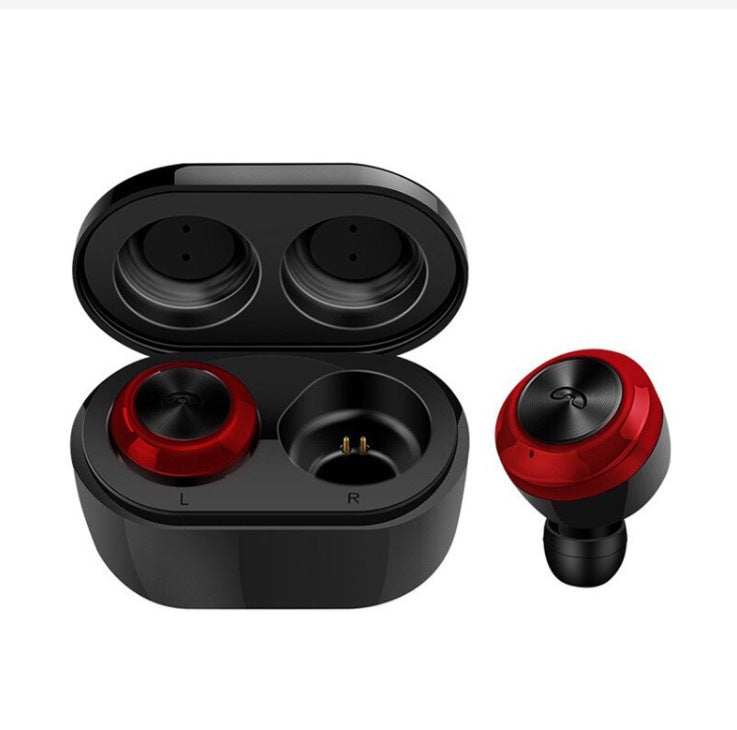 JMT-486986 Wireless Mini Earphones with Charging Case - Bluetooth V5.0, 120 Hours Standby, 4 Hours Talk Time, Available in White, Black, Red
