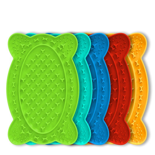JMT-487178 Silicone Dog Licking Pad for Slow Feeding and Stress Relief - BPA-Free Pet Placemat 196*127*13mm