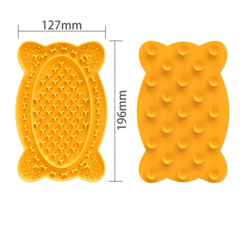 JMT-487178 Silicone Dog Licking Pad for Slow Feeding and Stress Relief - BPA-Free Pet Placemat 196*127*13mm
