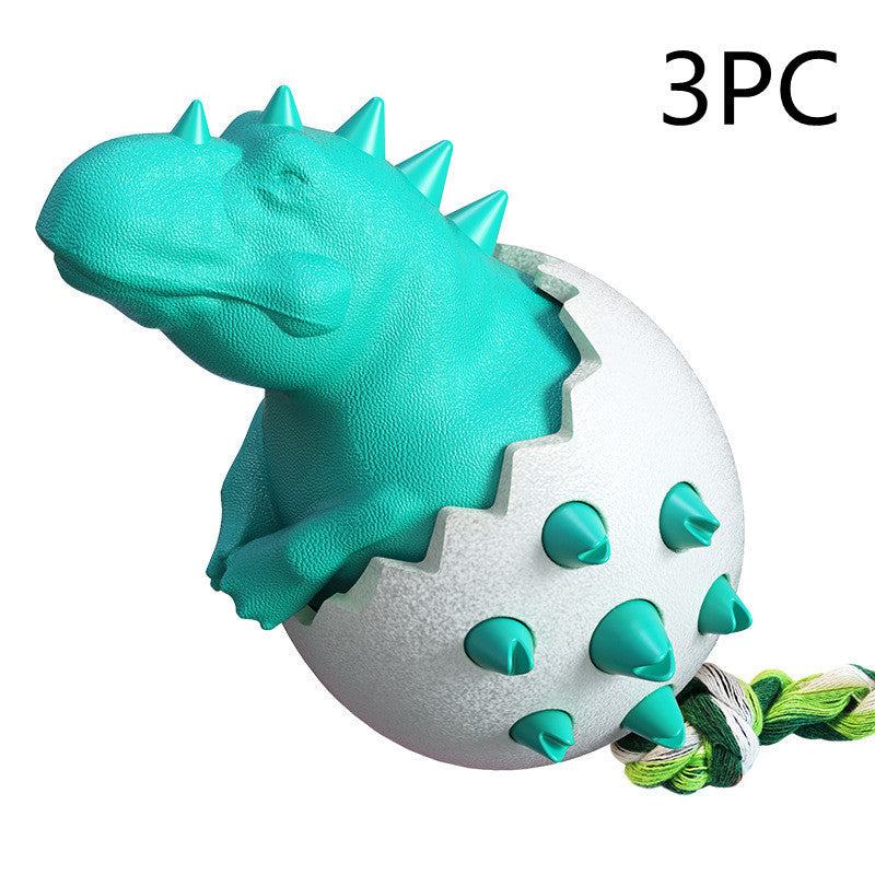 JMT-487306 Wild Boar Egg Dog Chew Toy for Dental Care, TPR & Nylon, Molar Stick for Teeth Cleaning