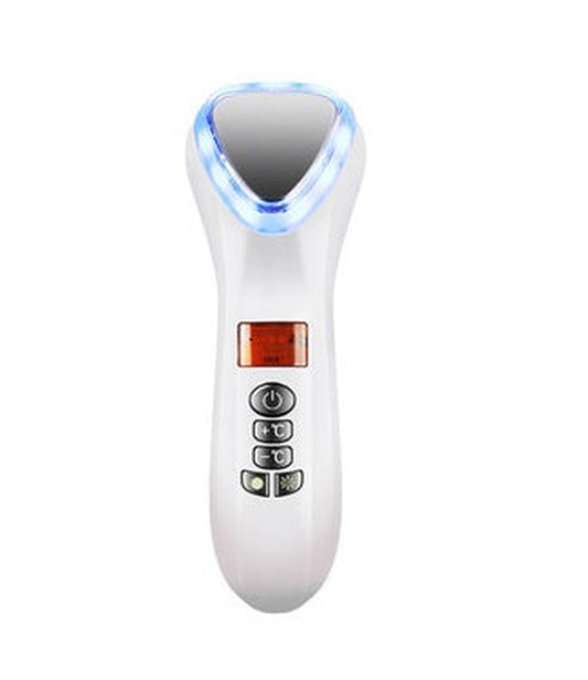 JMT-487562 Dual-Mode Ultrasonic Facial Vibration Tool with Color Light Therapy
