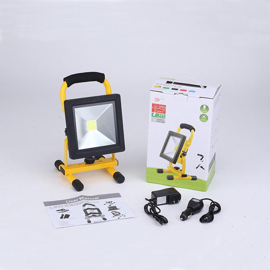 JMT-488202 Ultrathin 10W Rechargeable LED Flood Light - Waterproof IP65 Portable Outdoor Spotlight for Camping