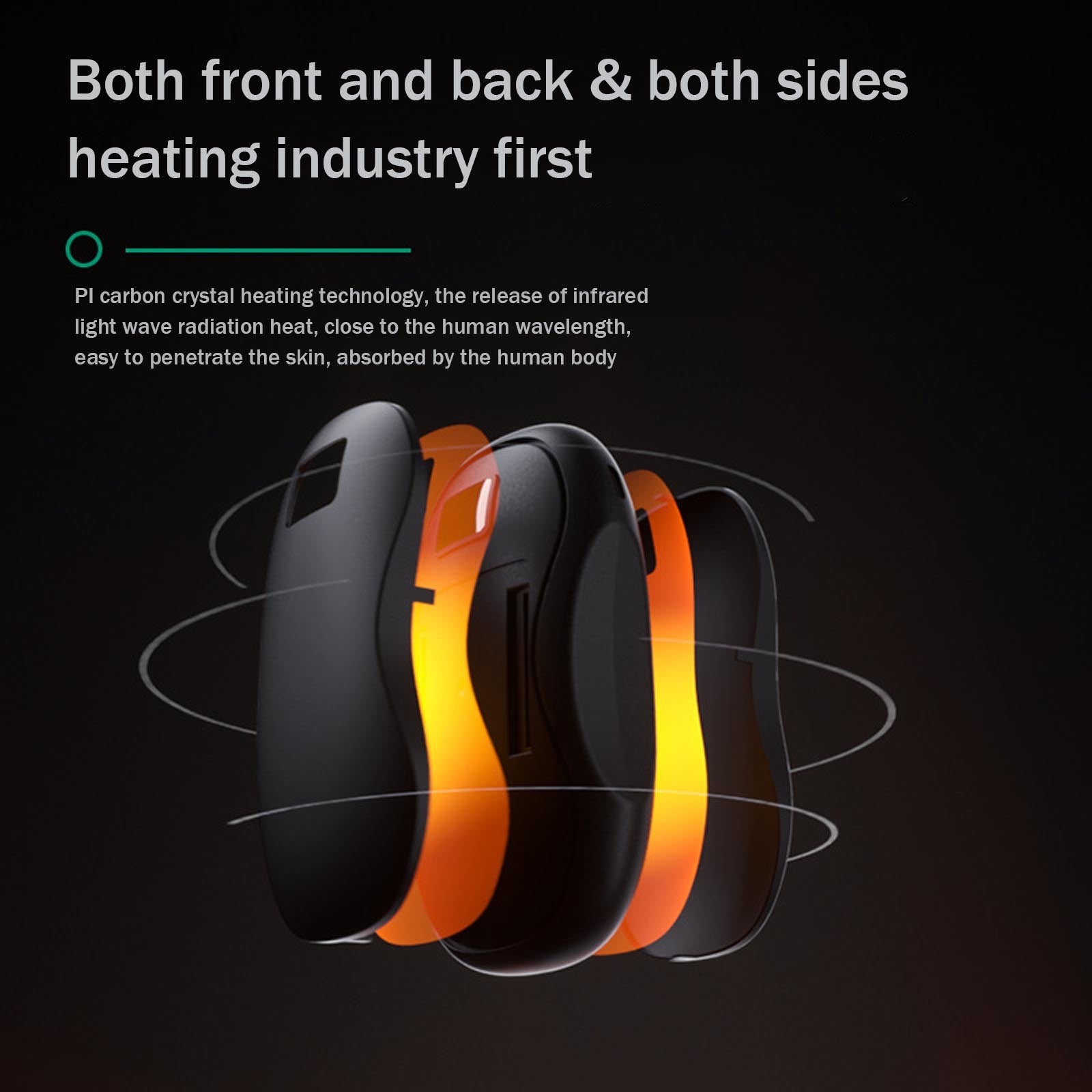 JMT-488330 USB Rechargeable Electric Hand Warmer Power Bank with Digital Display for Outdoor Use