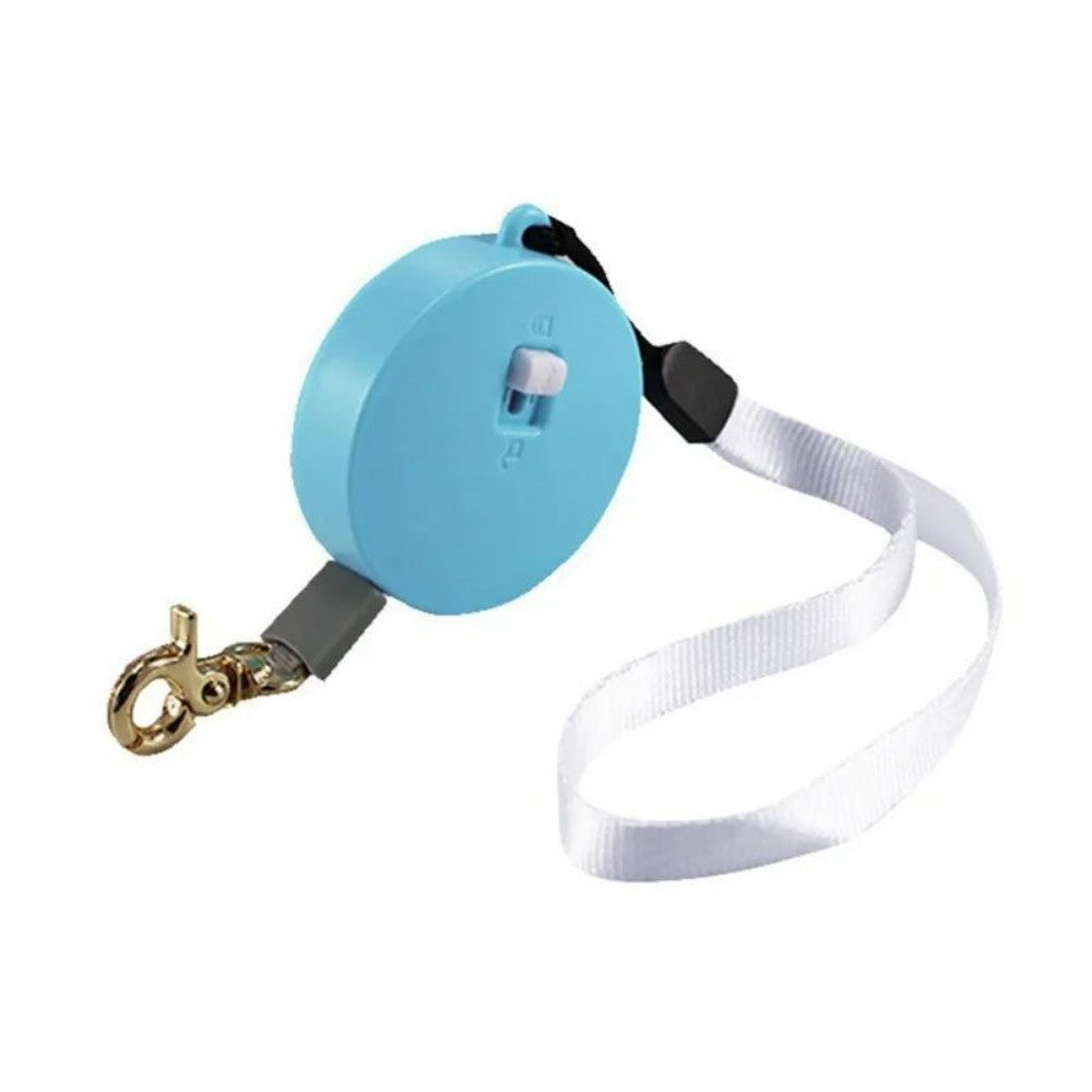 JMT-488650 Compact Automatic Retractable Mini Dog Leash - Nylon, 2m Length for Small & Medium Pets