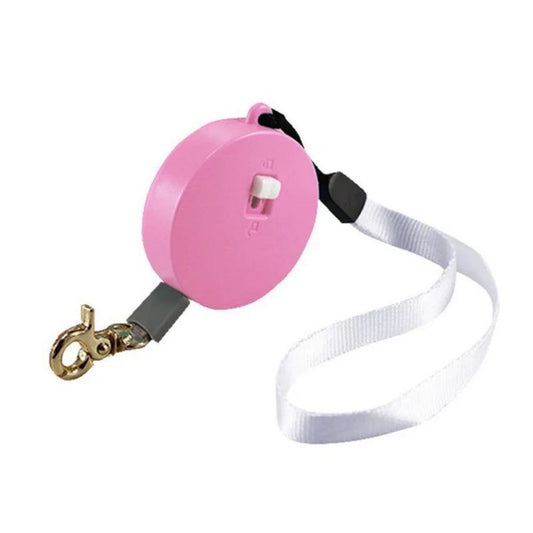 JMT-488650 Compact Automatic Retractable Mini Dog Leash - Nylon, 2m Length for Small & Medium Pets