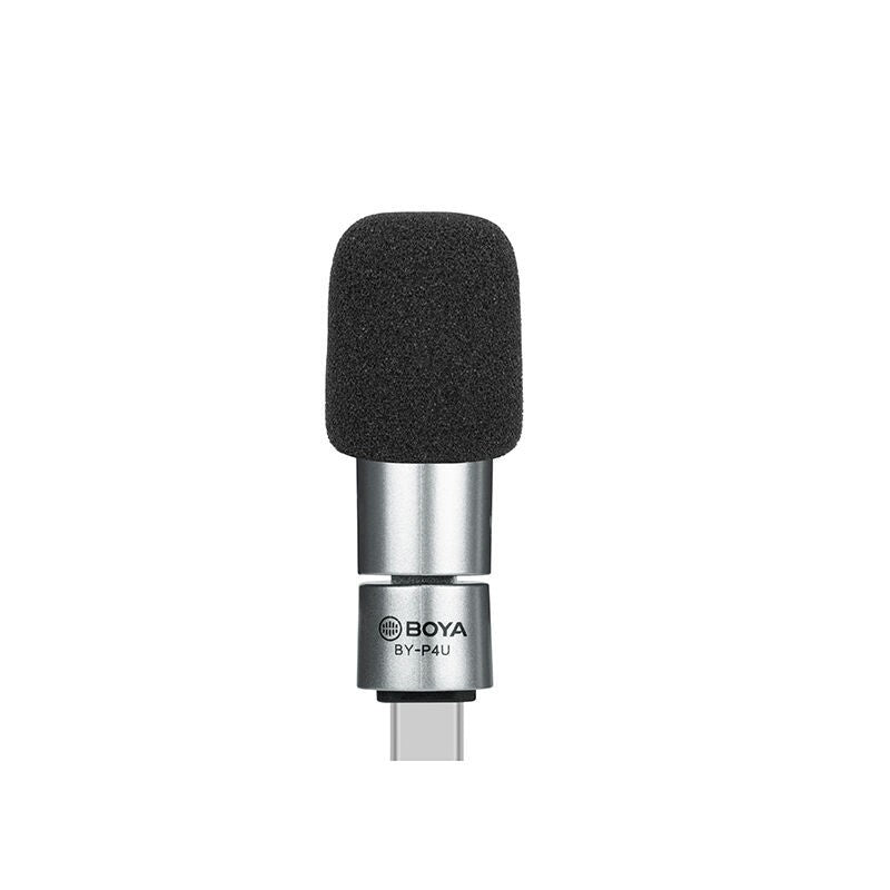 JMT-489162 Omnidirectional Handheld Microphone with Type-C, 3.5mm TRRS, and Apple Lightning Compatibility