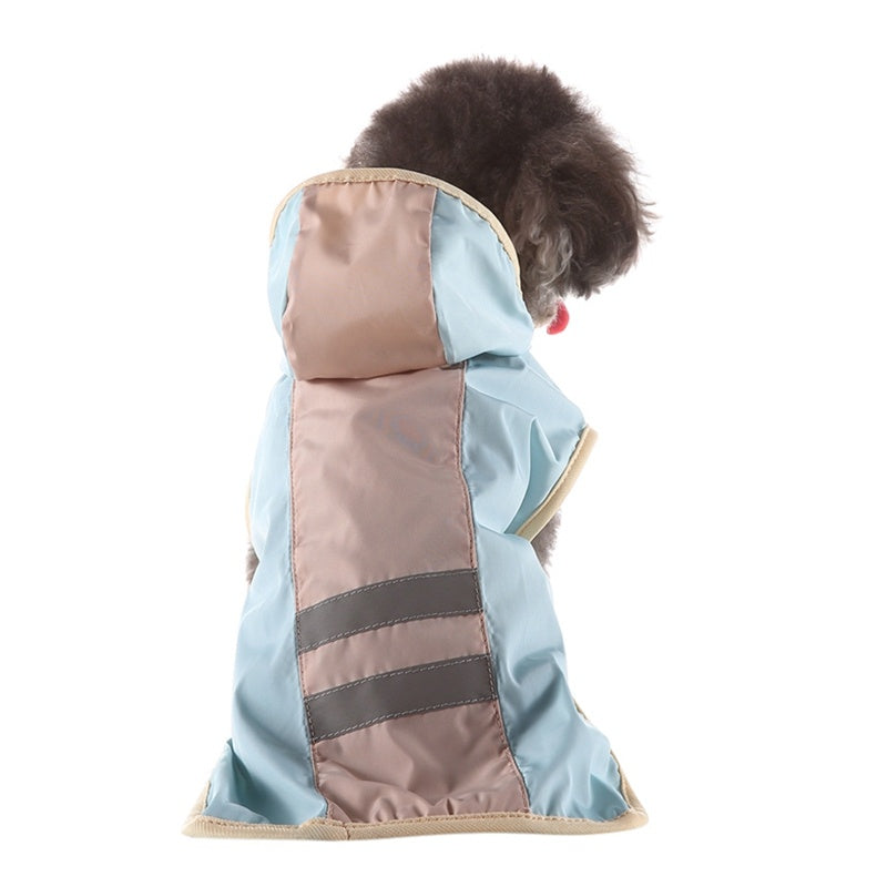 JMT-489226 Reflective Dog Raincoat for All Sizes - Weatherproof Polyester Material, Casual Fit, Comfortable and Durable