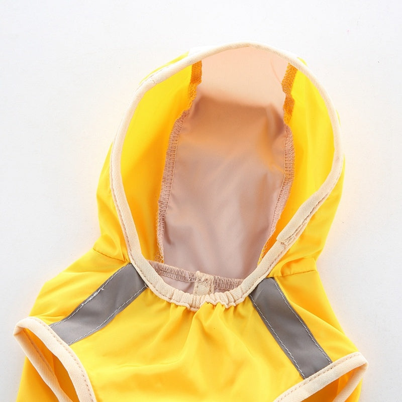 JMT-489226 Reflective Dog Raincoat for All Sizes - Weatherproof Polyester Material, Casual Fit, Comfortable and Durable