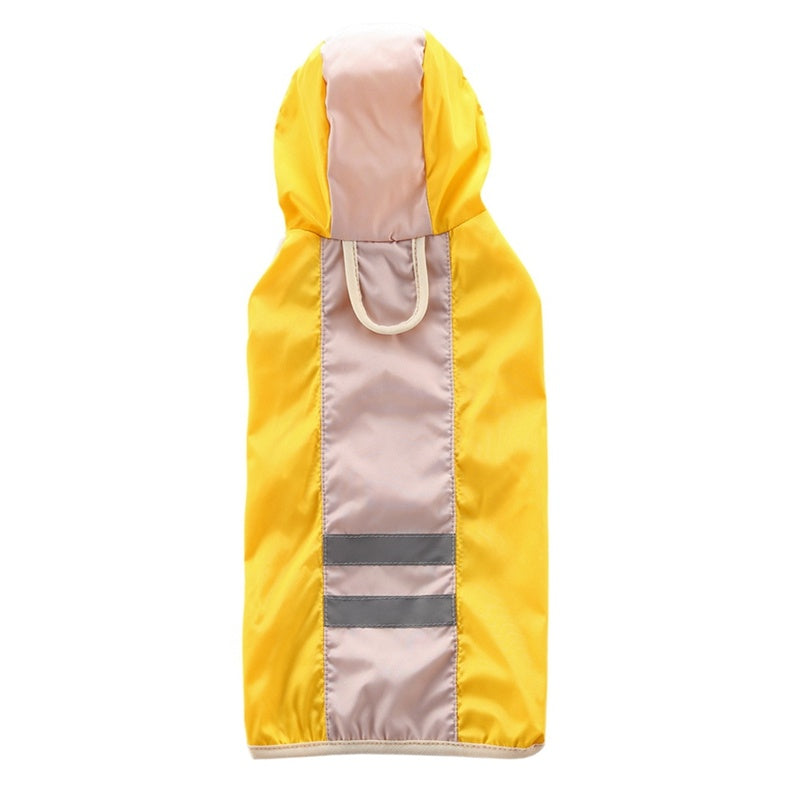 JMT-489226 Reflective Dog Raincoat for All Sizes - Weatherproof Polyester Material, Casual Fit, Comfortable and Durable