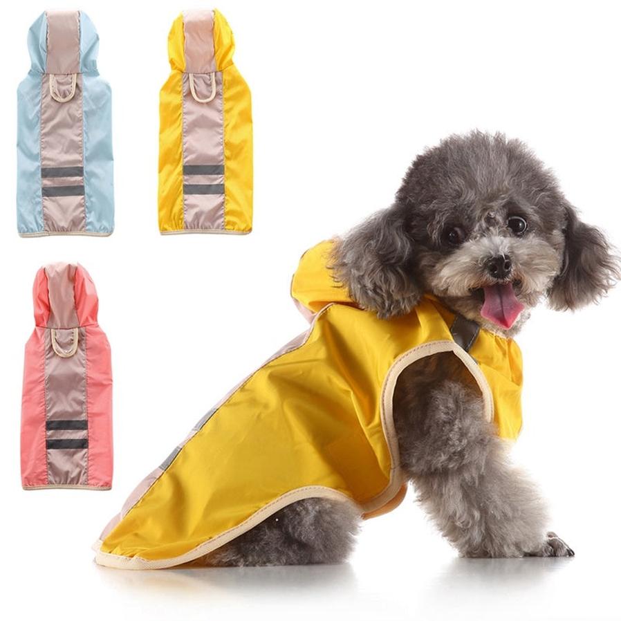 JMT-489226 Reflective Dog Raincoat for All Sizes - Weatherproof Polyester Material, Casual Fit, Comfortable and Durable