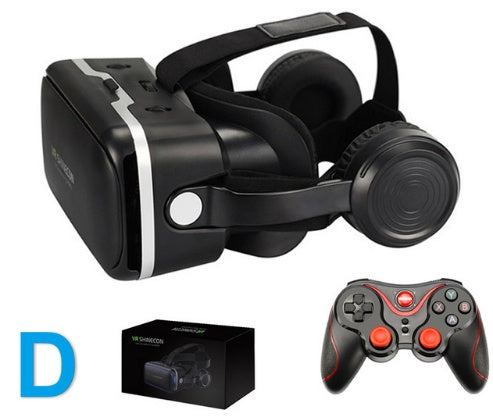 JMT-489290 Virtual Reality Headset with Stereo Headphones for 4.7-6.0 Inch Smartphones