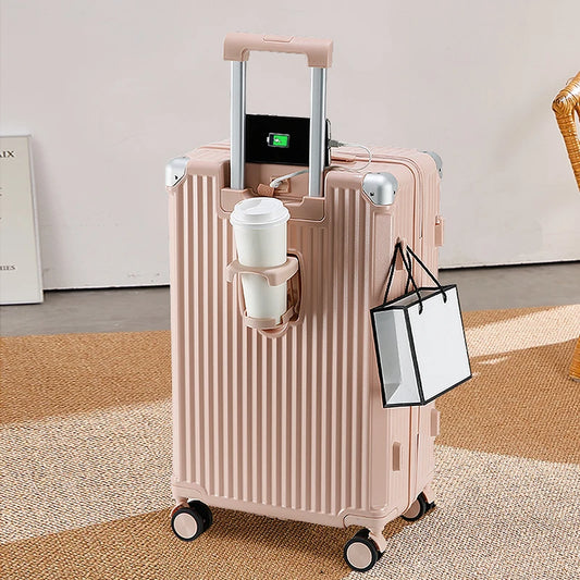 JMT-489354 Three-Piece Soft-Sided Luggage Set for Customised Travel Organisation