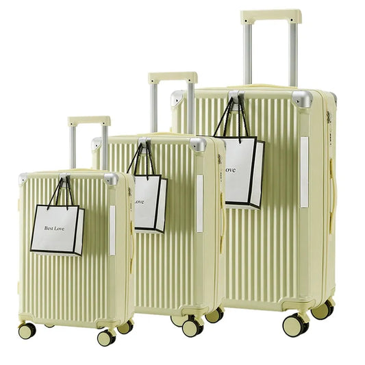 JMT-489354 Three-Piece Soft-Sided Luggage Set for Customised Travel Organisation
