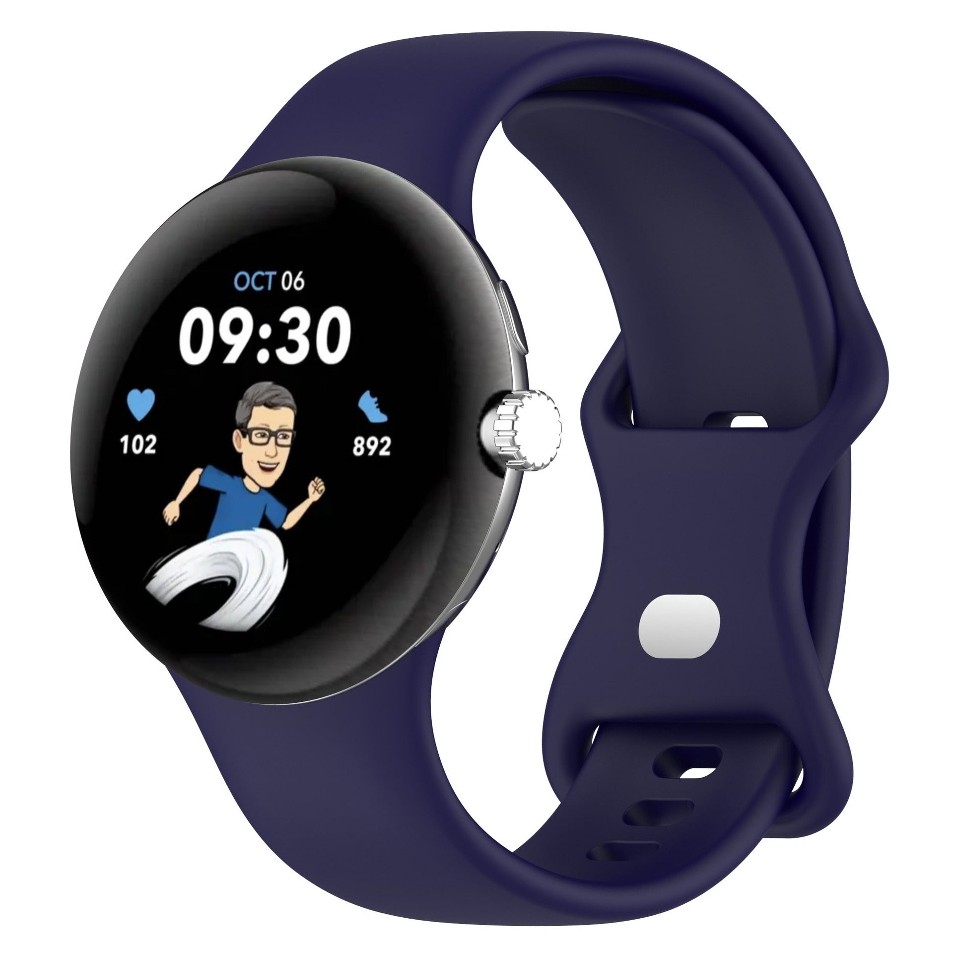 JMT-489418 Google Pixel Watch 1 & 2 Compatible Edible Silicon Watch Bands in Multiple Colors