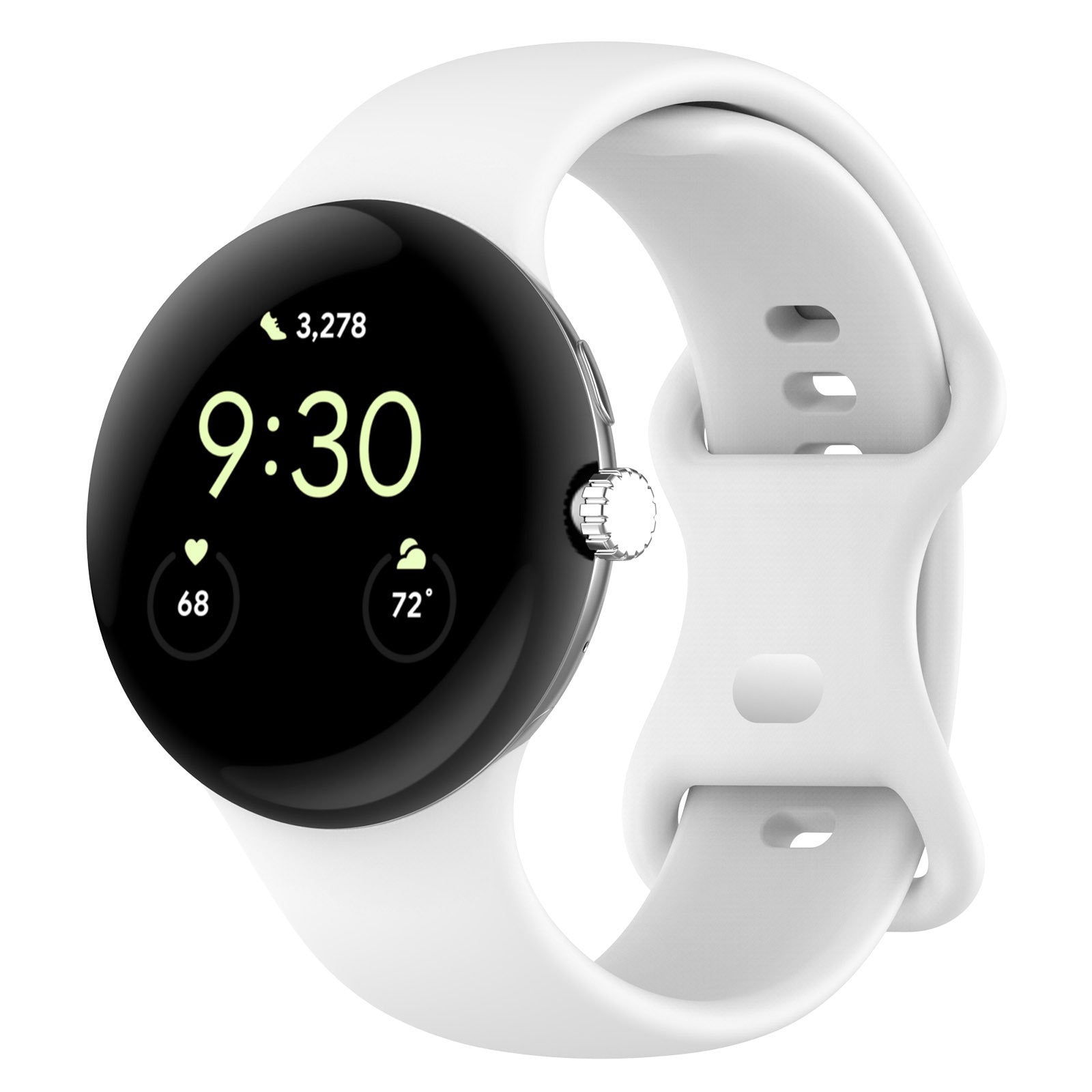 JMT-489418 Google Pixel Watch 1 & 2 Compatible Edible Silicon Watch Bands in Multiple Colors