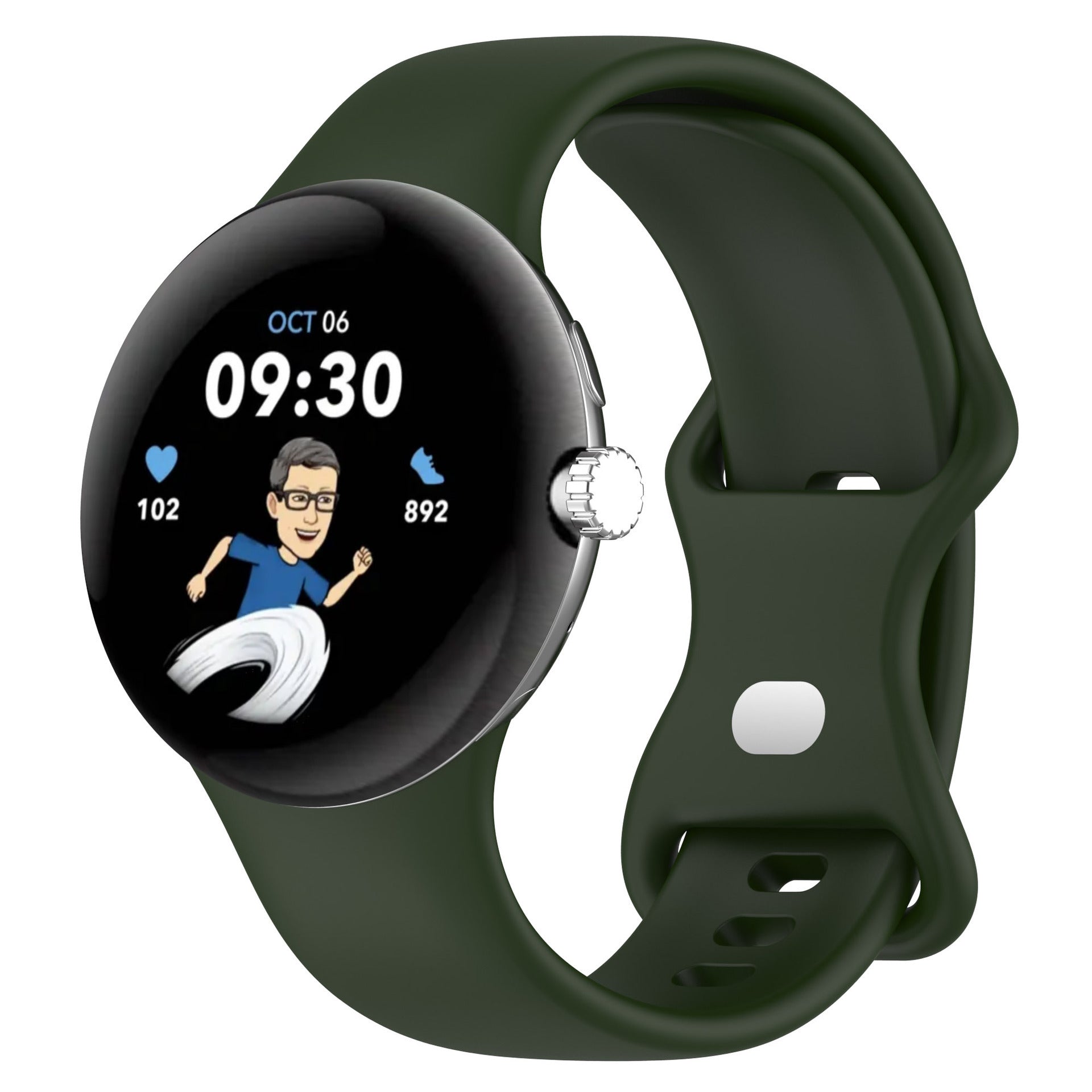 JMT-489418 Google Pixel Watch 1 & 2 Compatible Edible Silicon Watch Bands in Multiple Colors