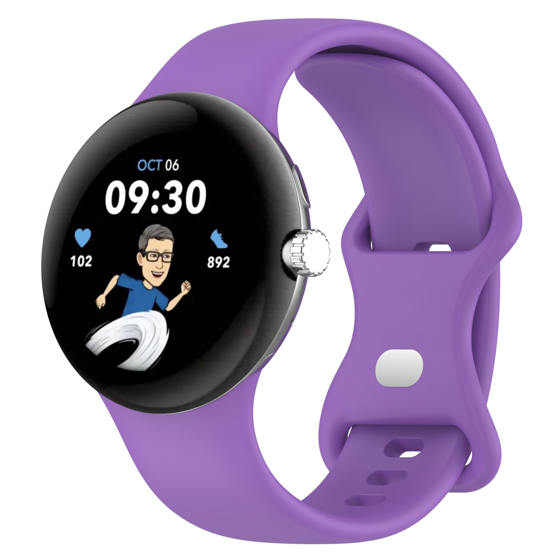 JMT-489418 Google Pixel Watch 1 & 2 Compatible Edible Silicon Watch Bands in Multiple Colors