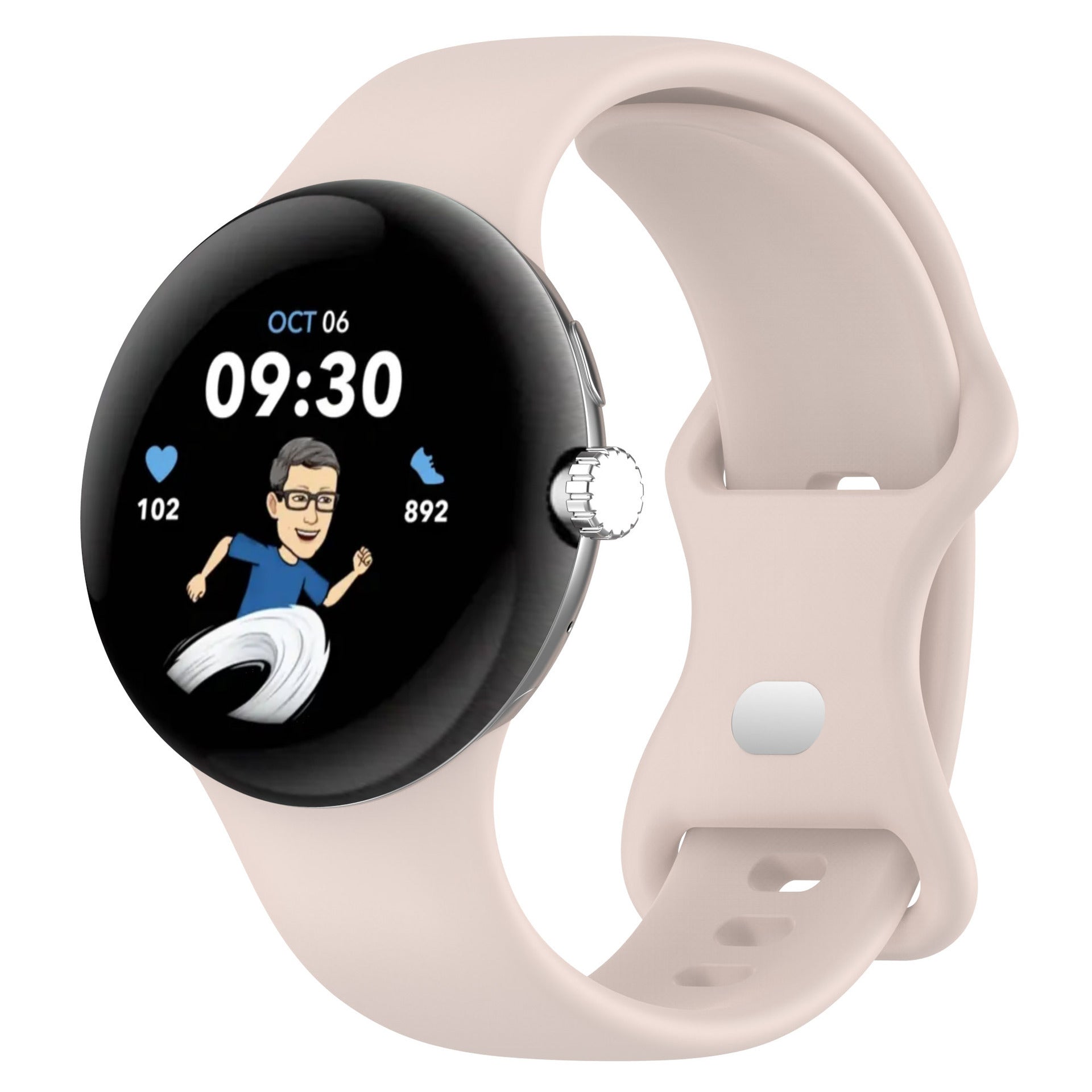 JMT-489418 Google Pixel Watch 1 & 2 Compatible Edible Silicon Watch Bands in Multiple Colors